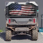 Utv Golf Cart Old Glory Flag Rear Dust/uv Screen Fits Honda Pioneer 1000-5 .... Fixed Price $221.34.