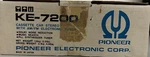 Pioneer KE-7200 Cassette Car Stereo With Am/fm Electronic Tuner. Fixed Price $1625.00.