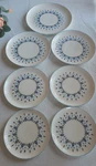 Vtg 60S Marcrest Alpine Swiss Chalet Chop 2 Each Dinner Salad Side Plates. Fixed Price $60.00.