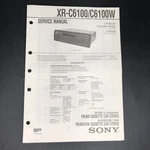 Sony XR-C6100/C6100W Service Manual. Fixed Price $13.00.