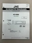 Jvc KD-S890 Original Schematics Free Shipping. Fixed Price $10.00.