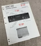 Kenwood KRC-310 Stereo Cassette Receiver Service Manual With Schematic J013. Fixed Price $14.79.