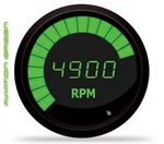 3/8" Universal Memory Digital Tachometer Bargraph Gauge Green Led Black Bezel. Fixed Price $138.95.