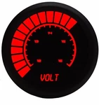 2 1/16" Universal Analog Volt Meter Gauge Red Leds Black Bezel Made In The Usa. Fixed Price $69.90.