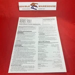 Kenwood KRC-201 KRC-101 Cassette Receiver Instruction Manual, English & French. Fixed Price $12.99.