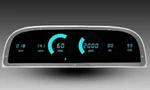 1960-1963 Gm/chevy Truck Led Direct Replacement Gauge Cluster, Teal, Made In Usa. Fixed Price $434.06.
