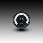 Intellitronix White Led Bargraph Speedometer - Black Faceplate With Bezel. Fixed Price $149.21.