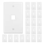 1-PORT Keystone Wall 20-PACK, Low-profile Single Gang Plates For R.... Fixed Price $29.11.