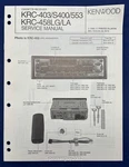 Original Kenwood KRC-403 S400 553 458 Lg La Cassette Receiver Service Manual. Fixed Price $19.95.