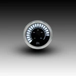 Intellitronix White Led Oil Pressure Gauge - Black Faceplate / Chrome Bezel. Fixed Price $108.97.