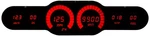 Digital 6 Universal Dash Panel With Bargraph Sweeps And Red Led Gauges. Fixed Price $372.51.