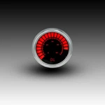 Intellitronix Red Led Oil Pressure Gauge - Black Faceplate / Chrome Bezel. Fixed Price $108.97.