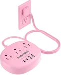 Pink Extension Cord With Surge Protected 1080J - Ft Kawaii Power Strip, 1625W. Fixed Price $25.90.
