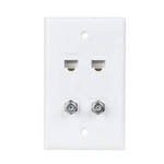 Bupldet 2 Ethernet Wall Plate Double CAT6 Jacks And Dual Coaxial. Fixed Price $20.47.