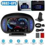 OBD2+GPS Car Hud Gauge Head Up Digital Display Speedometer Turbo Rpm Temp Alarm. Fixed Price $37.59.