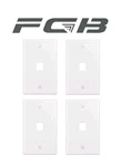 4X Fgb 1-PORT Keystone Wall Plate Low-profile Single Gang For RJ45, Hdmi. Fixed Price $9.99.