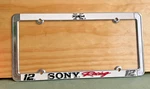 Sony Racing License Plate Frame Xplod 12. Fixed Price $35.00.