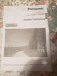Panasonic CQ-C1103U Recepteur Cd *manuel Instructions Only*. Fixed Price $9.99.