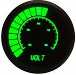 2 1/16" Universal Analog Volt Meter Gauge Green Leds Black Bezel Made In The Usa. Fixed Price $69.90.