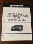 Sanyo FT890 8-TRACK Car Stereo Player Deck Service Manual Original Oem. Fixed Price $19.99.