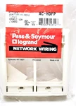 Double - Gang High Profile Faceplate Wiremold Ivory Lt Almond. Fixed Price $8.09.