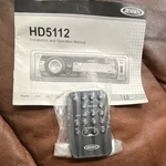 Jensen HD5112 Remote + Owners Manual Only. Fixed Price $5.00.