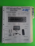 Kenwood KDC-4007 4008 S3007 3008 Service Manual Original Repair Book Stereo. Fixed Price $19.99.