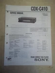 Sony Service Manual CDX-C410 Compact Disc Player/tuner Original. Fixed Price $9.98.