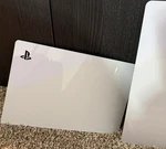 Sony Playstation Slim White Replacement Faceplates Side Panels For PS5 Console. Fixed Price $34.50.