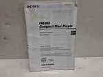 Sony Am Fm Player CDX-GT820IP Owners Manual Instruction Oem. Fixed Price $13.94.