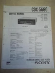Sony Service Manual CDX-5060 Compact Disc Player/tuner Original. Fixed Price $10.98.