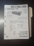 Sony MDX-C7900/7900R Service Manual Original Repair Book Mini Disc Player. Fixed Price $49.99.
