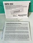 Blaupunkt Rpd 552 Fm/am/cd Stereo Receiver Instruction Owner's Manual. Fixed Price $5.99.
