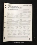 Original Kenwood KDC-X615, 6015, 6080R/RY/RV, 7016 Cd Receiver Service Manual. Fixed Price $12.95.