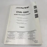 Alpine CVA-1004 Owners Manual Book Guide Operating Flip Out Screen Vtg. Fixed Price $22.94.