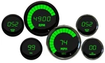 Intellitronix Universal 6 Gauge Set Green Leds Black Bezels Multi W Senders. Fixed Price $414.96.