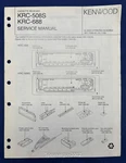 Original Kenwood KRC-508S 688 Cassette Receiver Service Manual. Fixed Price $19.95.