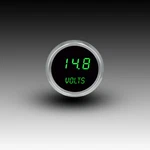 Intellitronix Green Led Voltmeter Gauge - Black Faceplate With Bezel. Fixed Price $82.97.