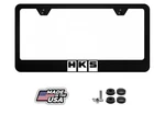 Hks Metal License Plate Frame Street Racing Performance Reflective White. Fixed Price $19.95.