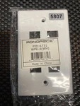 Lot Of 4 Monoprice 6-PORT Keystone Wall Plate 1-GANG White WPK-6(WH) Pid 6733. Fixed Price $5.95.