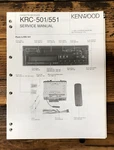 Kenwood KRC-501 KRC-551 Car Radio Service Manual *original*. Fixed Price $14.97.