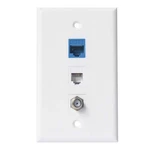 Bupldet Ethernet Phone Wall Plate - 1 Port RJ45 + CAT3COAXCAT6. Fixed Price $18.98.