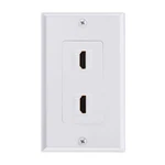 Teninyu Dual Hdmi Wall Plate, Socket Plug Insert Jack 2 Port, White. Fixed Price $14.99.