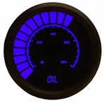 1/16" Universal Analog Oil Pressure Gauge Blue Leds Black Bezel 52MM Usa Made. Fixed Price $83.95.