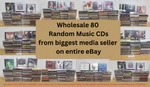 80 Lot Wholesale Random Assorted Audio Cds With Case & Original Artwork. Fixed Price $32.99.