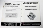 Alpine 7521 Fm/am/id Logic Cassette Receiver Service Manual W/gr/gr-y Deck Mecha. Fixed Price $23.99.