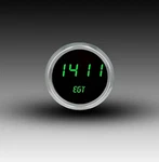 Intellitronix Green Led Pyrometer/egt 2 5/8" Gauge - Black Chrome Bezel. Fixed Price $221.21.