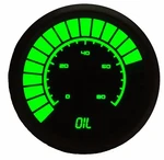 1/16" Universal Analog Oil Pressure Gauge Green Leds Black Bezel 52MM Usa Made. Fixed Price $83.95.