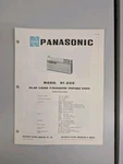 Panasonic RF-800 Fm/am Band 9 Transistor Portable Radio Specifications D-5827. Fixed Price $54.95.