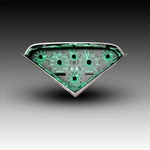 1955-1959 Chevy Truck Analog Gauge Panel White Faceplate Backlit Green Led's. Fixed Price $669.90.